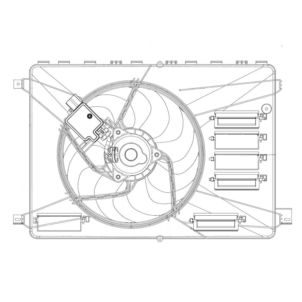 Achetez VENTILATEUR ÉLECTRIQUE C/AC FORD FORD MONDEO 2.0TDCI 07- au meilleur prix sur todocarrocería.com