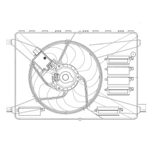 Achetez VENTILATEUR ÉLECTRIQUE C/AC FORD FORD MONDEO 2.0TDCI 07- au meilleur prix sur todocarrocería.com