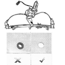 Achetez LEVAGE DE VITRE ÉLECTRIQUE AVANT DROIT (COMPATIBLE AVEC VITRE SANS SUPPORT EN CAOUTCHOUC) FIAT FIAT DOBLO 01-06 au meill