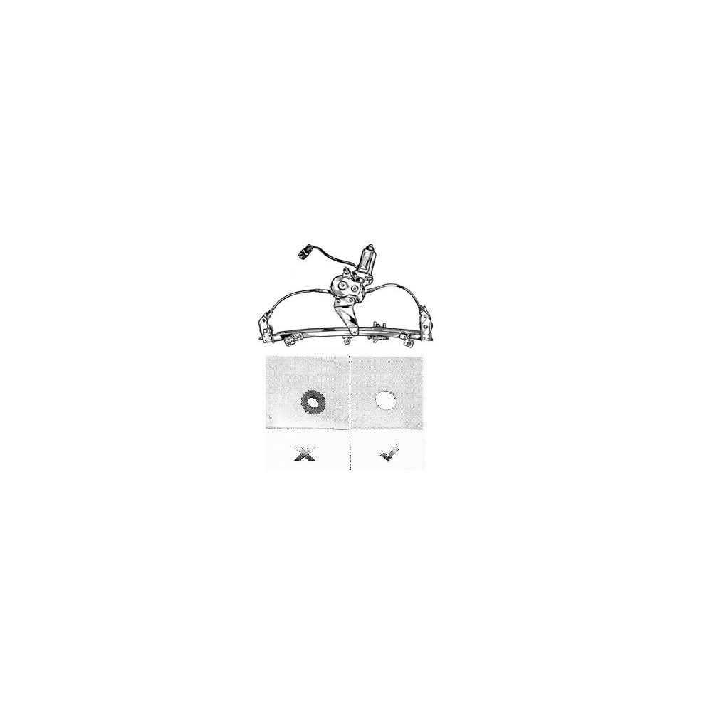 Achetez LEVAGE DE VITRE ÉLECTRIQUE AVANT DROIT (COMPATIBLE AVEC VITRE SANS SUPPORT EN CAOUTCHOUC) FIAT FIAT DOBLO 01-06 au meill
