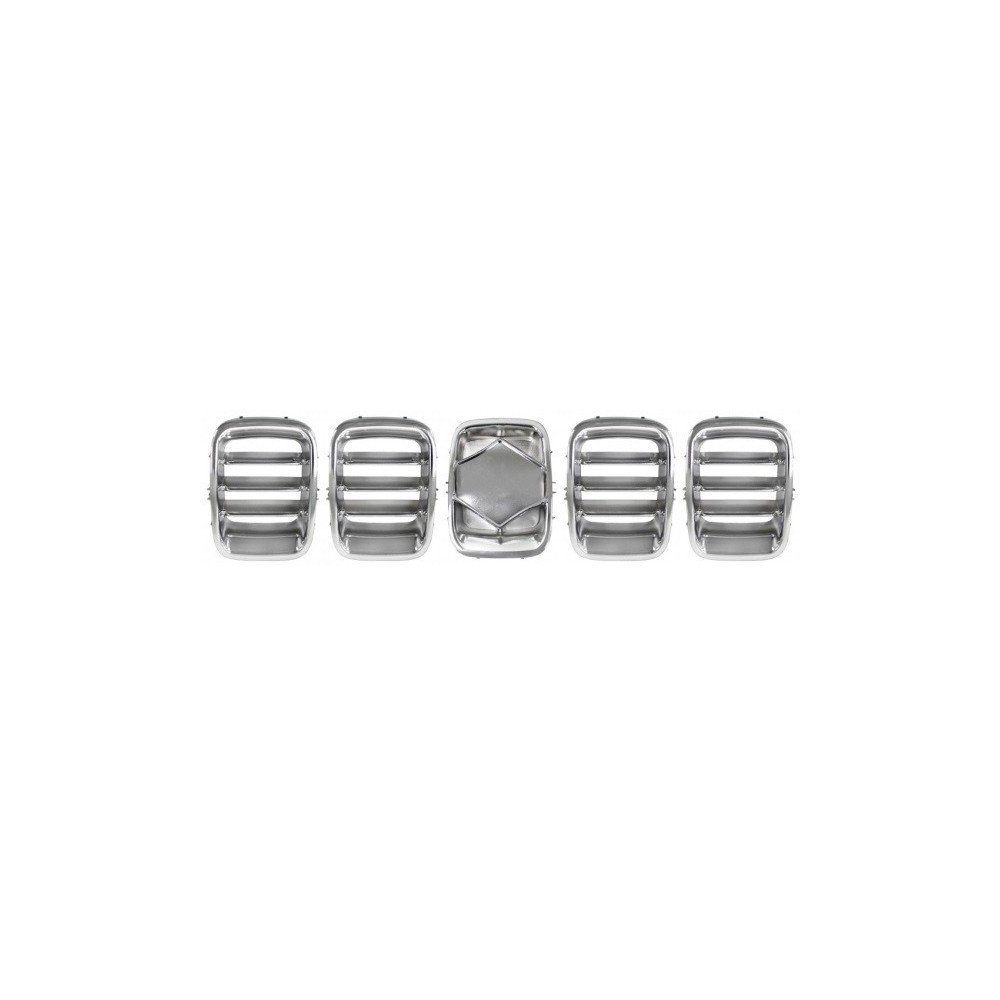 Compra KIT REJILLAS CENTRAL/DERECHO/IZQUIERDO (CROMADAS)(5 PCS) SUZUKI SUZUKI JIMNY 98- al mejor precio en todocarrocería.com