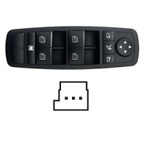 Compra MANDO ELEVALUNAS DELANTERO IZQUIERDO+ESP ABATIBLE -JAN LAT AJUS(NEGRO)(4 BOT)3 PIN MERCEDES MERCEDES M W164 2005.02- al m