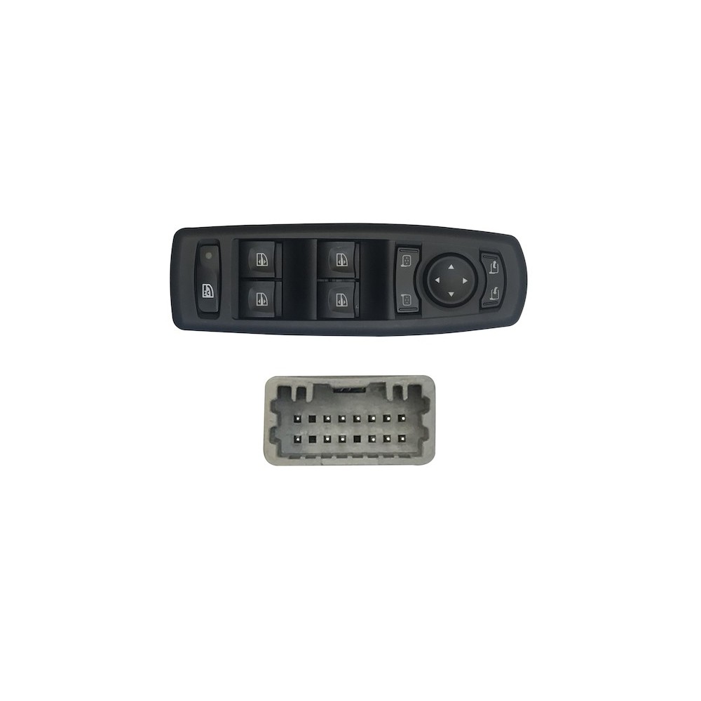 Compra MANDO ELEVALUNAS C/CONF+ESP(4BOT)13PIN(F.GRIS) RENAULT RENAULT MEG/LAG 08- al mejor precio en todocarrocería.com