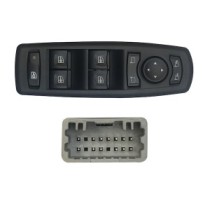 Compra MANDO ELEVALUNAS C/CONF+ESP(4BOT)13PIN(F.GRIS) RENAULT RENAULT MEG/LAG 08- al mejor precio en todocarrocería.com