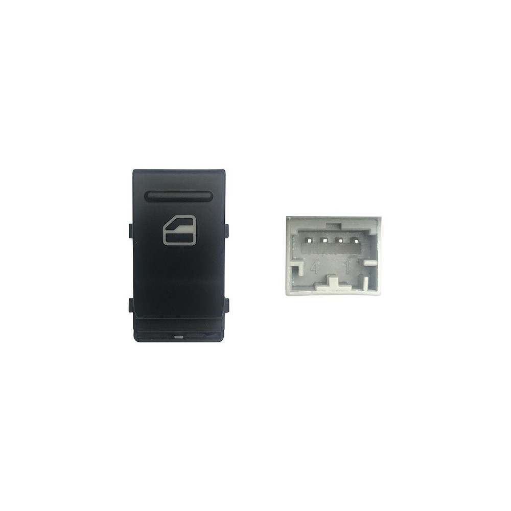 Compra MANDO ELEVALUNAS DELANTERO DERECHO (NEGRO) 4 PINES VW VW TRANSPORTER 03- al mejor precio en todocarrocería.com