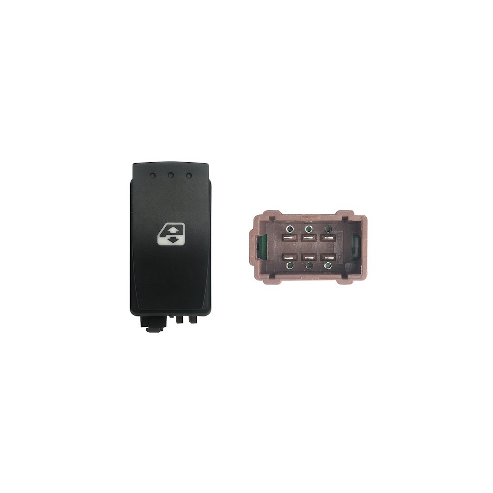 Compra MANDO ELEVALUNAS DELANTERO DERECHO 6PIN (FICHA CASTANHA) RENAULT RENAULT TRAFIC 01- al mejor precio en todocarrocería.com