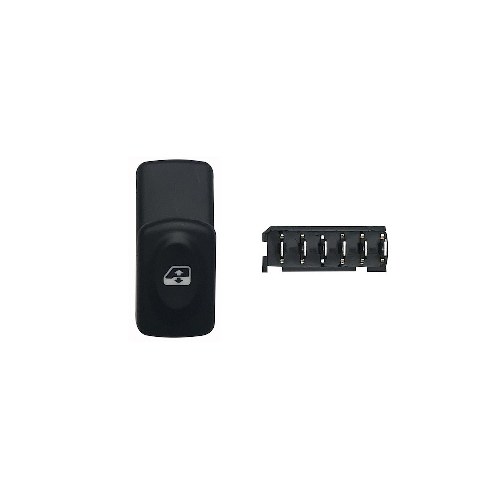 Compra MANDO ELEVALUNAS DELANTERO DERECHO PRET(CLIO)DELANTERO IZQUIERDO(MEG/SCE)6PINES RENAULT RENAULT CLIO/MEG/SC 98- al mejor 
