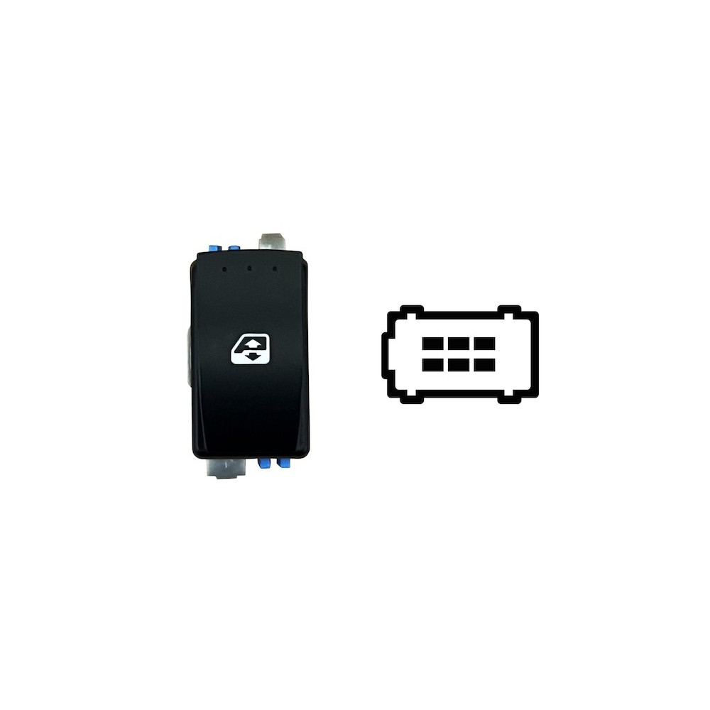 Achetez LEVIER DE LEVE-VITRE AVANT DROIT + TR DROIT/GAUCHE 6 BROCHES (CONNECTEUR BLEU) RENAULT RENAULT KANGOO/MASTER 2008.02- au