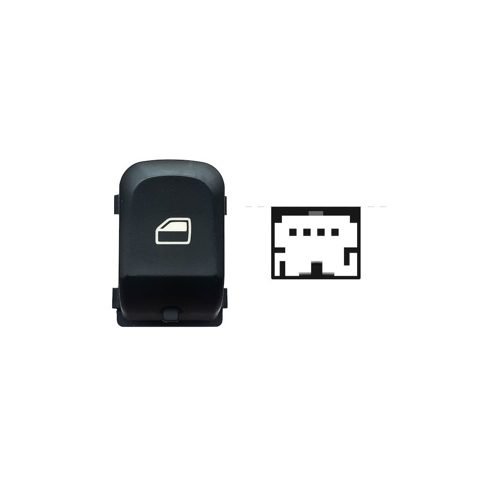 Achetez COMMANDE LEVE-VITRE AVANT DROITE+ARRIERE DROITE/GAUCHE (NOIR/BLANC) 4 BROCHES AUDI AUDI A4/A5/Q5 07- au meilleur prix.