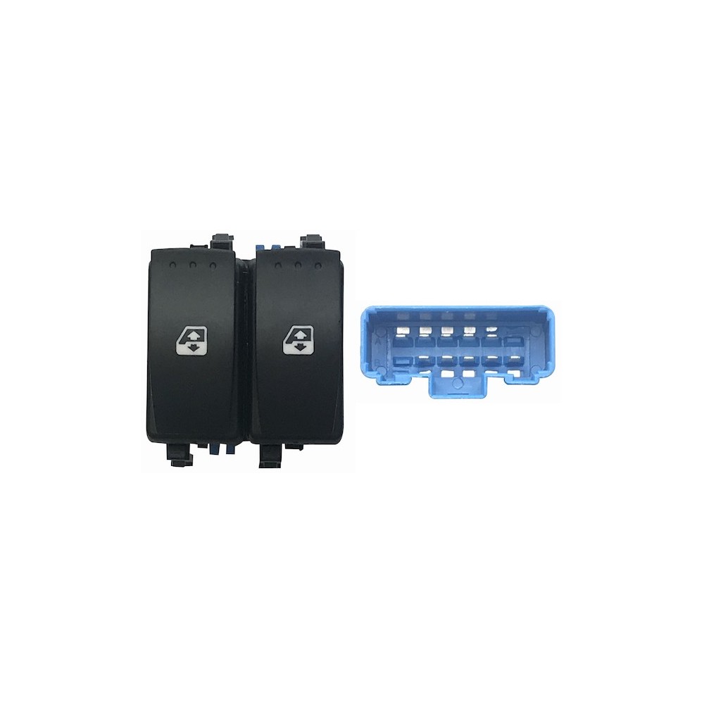 Compra MANDO ELEVALUNAS DELANTERO IZQUIERDO (2 BOT) 10 PIN (FICHA AZUL) RENAULT RENAULT MEGANE 06- al mejor precio en todocarroc