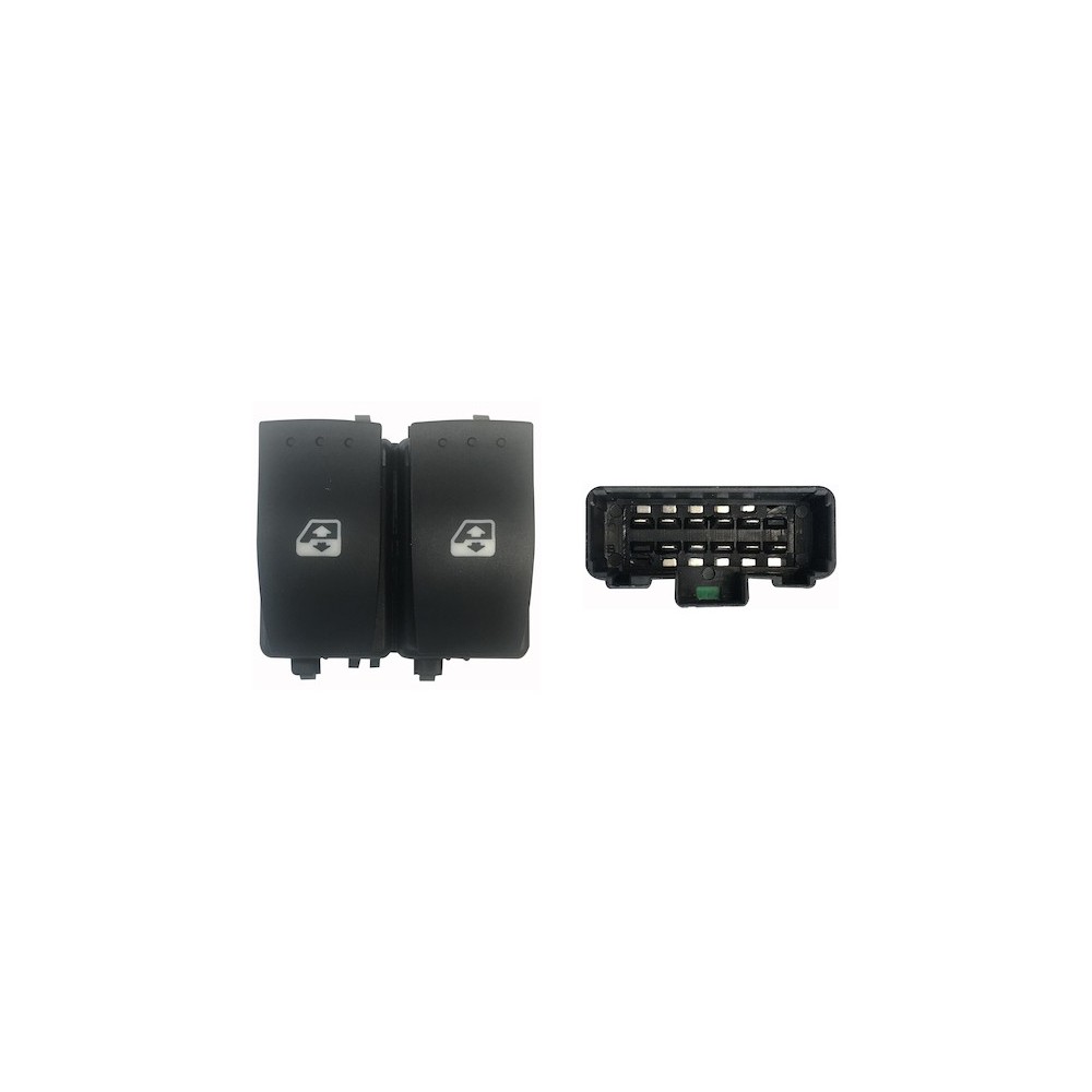 Compra MANDO ELEVALUNAS DELANTERO IZQUIERDO (2 BOT) 10PIN (FICHA NEGRO) RENAULT RENAULT CLIO 01- al mejor precio en todocarrocer