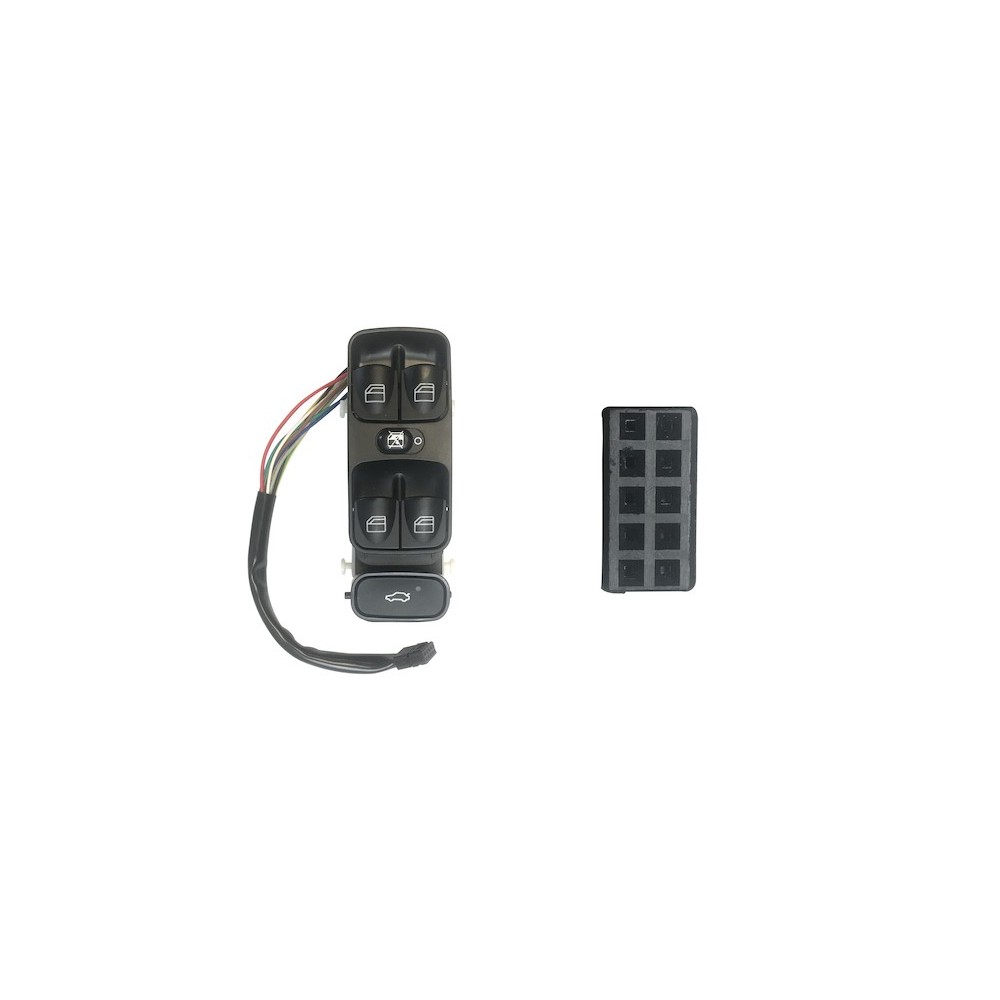 Compra MANDO ELEVALUNAS DELANTERO IZQUIERDO (4 BOT) 9PIN MERCEDES MERCEDES C W203 01- al mejor precio en todocarrocería.com