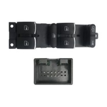 Compra MANDO ELEVALUNAS DELANTERO IZQUIERDO (PRET/CROM)(4BOT)9PIN SEAT SEAT/SKOD/VW GOLF/PAS/LEON 97- al mejor precio en todocar