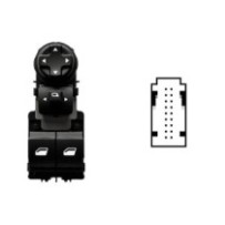 Compra MANDO ELEVALUNAS DELANTERO IZQUIERDO +ESP ELECT(2 BOT)18PIN PEUGEOT CITROEN BERLINGO 2018.06- al mejor precio en todocarr