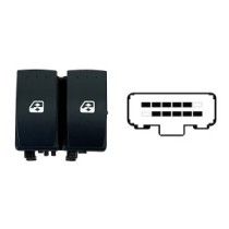 Compra MANDO ELEVALUNAS DELANTERO IZQUIERDO 2 BOT 10PIN(FICHA NEGRO) RENAULT RENAULT KANGOO/MASTER 2008.02- al mejor precio en t