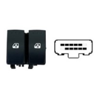 Achetez le LEVIER DE LEVE-VITRE AVANT GAUCHE 2 BOUTONS 10 BROCHES (CONNECTEUR NOIR) RENAULT RENAULT KANGOO/MASTER 2008.02- au me