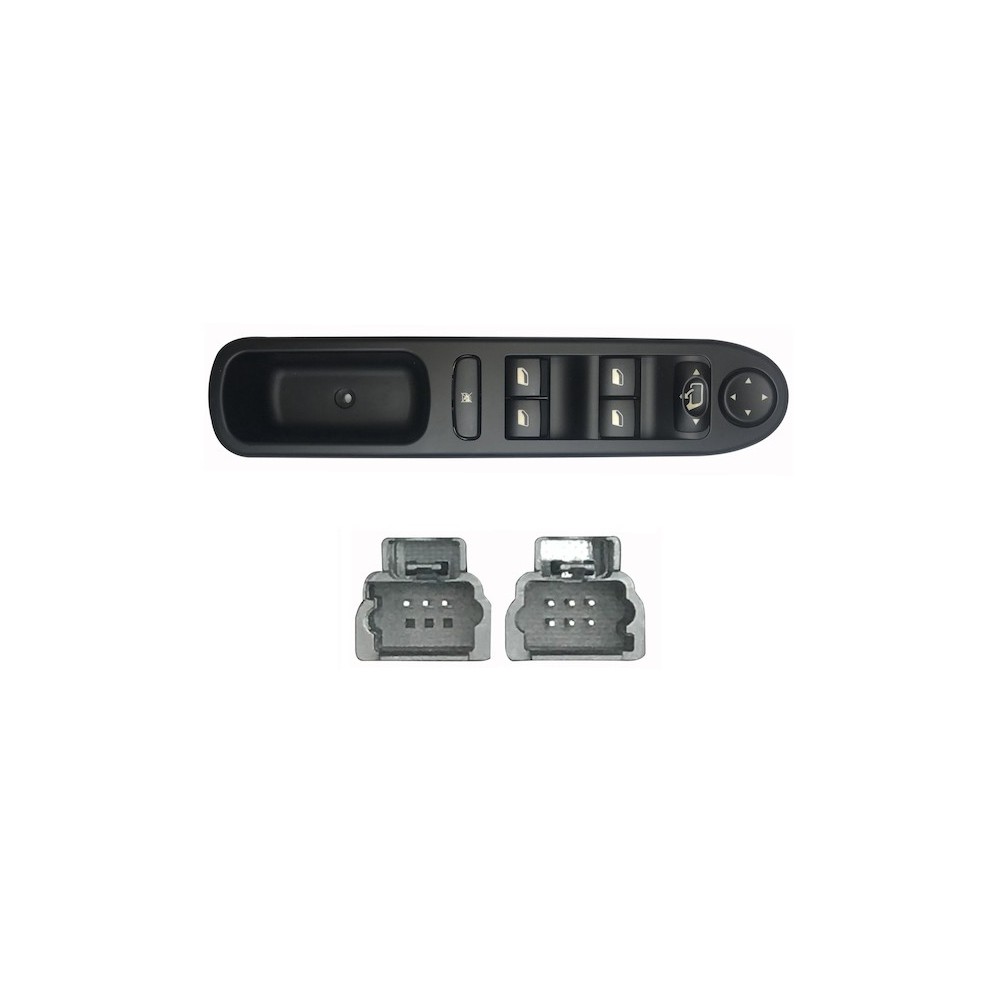 Compra MANDO ELEVALUNAS DELANTERO IZQUIERDO C/CONF +ESP(4 BOT)9PIN PEUGEOT PEUGEOT 307 01- al mejor precio en todocarrocería.com