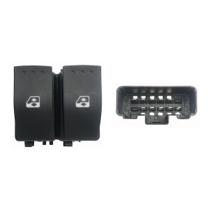 Compra MANDO ELEVALUNAS DELANTERO IZQUIERDO C/CONF(2 BOT)10PIN(F.NEGRO) RENAULT RENAULT TRAFIC 01- al mejor precio en todocarroc