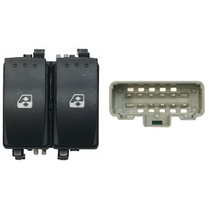 Compra MANDO ELEVALUNAS DELANTERO IZQUIERDO C/CONF+ESP(2BOT)10PIN(F.GRIS) RENAULT RENAULT LAGUNA/MEG 00- al mejor precio en todo