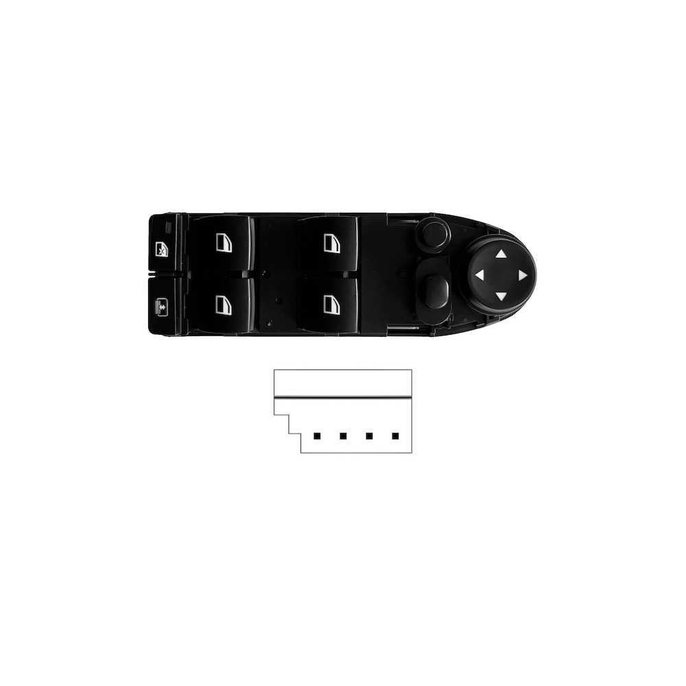 Achetez LEVIER DE LEVAGE DE VITRE AVANT GAUCHE AVEC ESP ABATTABLE AVEC STORE (4 BOUTONS) 4 BROCHES BMW BMW S/5 E60/61 2007.03- a