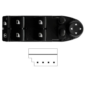 Achetez LEVIER DE LEVAGE DE VITRE AVANT GAUCHE AVEC ESP ABATTABLE AVEC STORE (4 BOUTONS) 4 BROCHES BMW BMW S/5 E60/61 2007.03- a