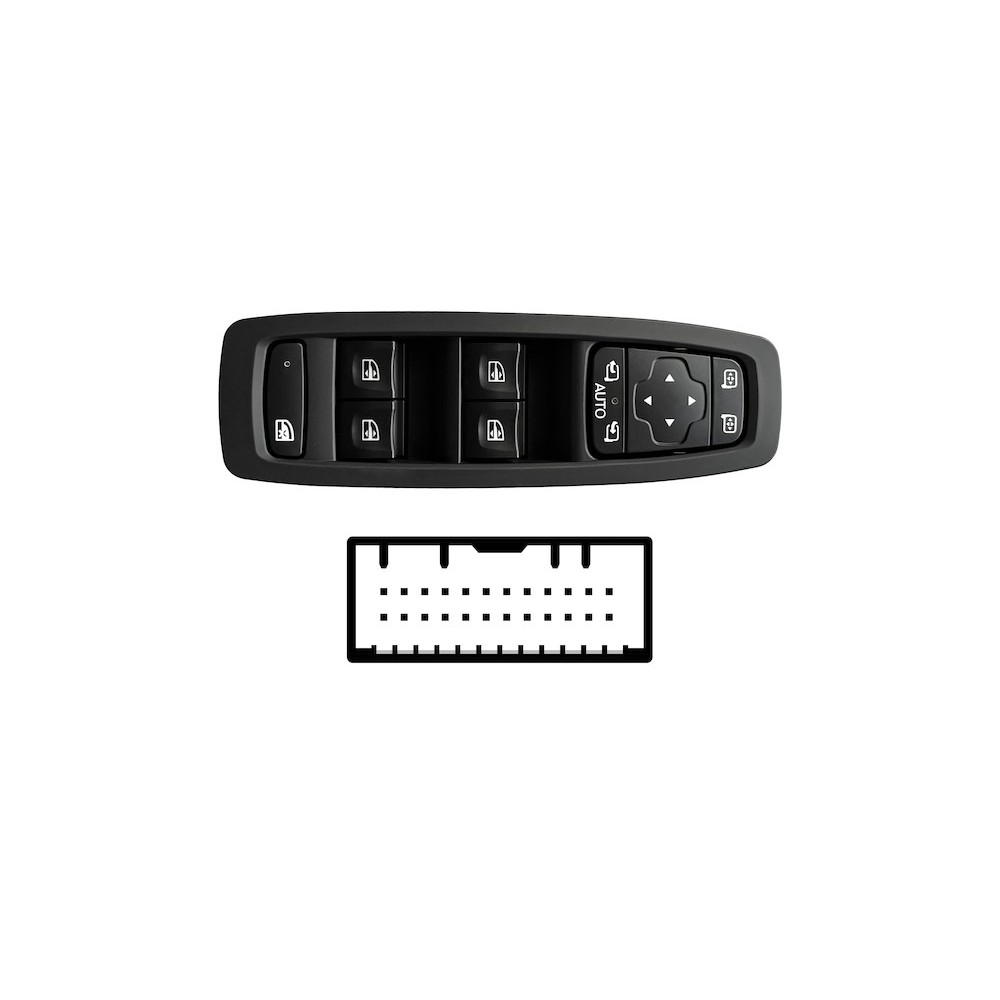 Compra MANDO ELEVALUNAS DELANTERO IZQUIERDO C/ESP ELEC ABATIBLE(4BOT)24 PINES RENAULT RENAULT MEGANE IV 2015.11- al mejor precio