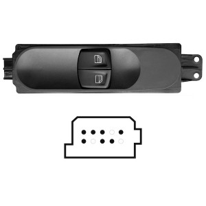 Compra MANDO ELEVALUNAS DELANTERO IZQUIERDO(2 BOT)7PIN MERCEDES MERCEDES VITO 03- al mejor precio en todocarrocería.com