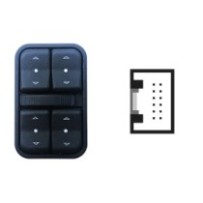 Achetez le LEVIER DE LEVAGE DE VITRE AVANT GAUCHE (4 BOUTONS) 12 BROCHES OPEL OPEL MERIVA A 2003.05- au meilleur prix sur todoca