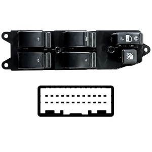 Achetez le LEVIER DE LEVAGE DE VITRE AVANT GAUCHE (4 BOUTONS) 24 BROCHES TOYOTA TOYOTA COROLLA H/B 2004.01- au meilleur prix sur