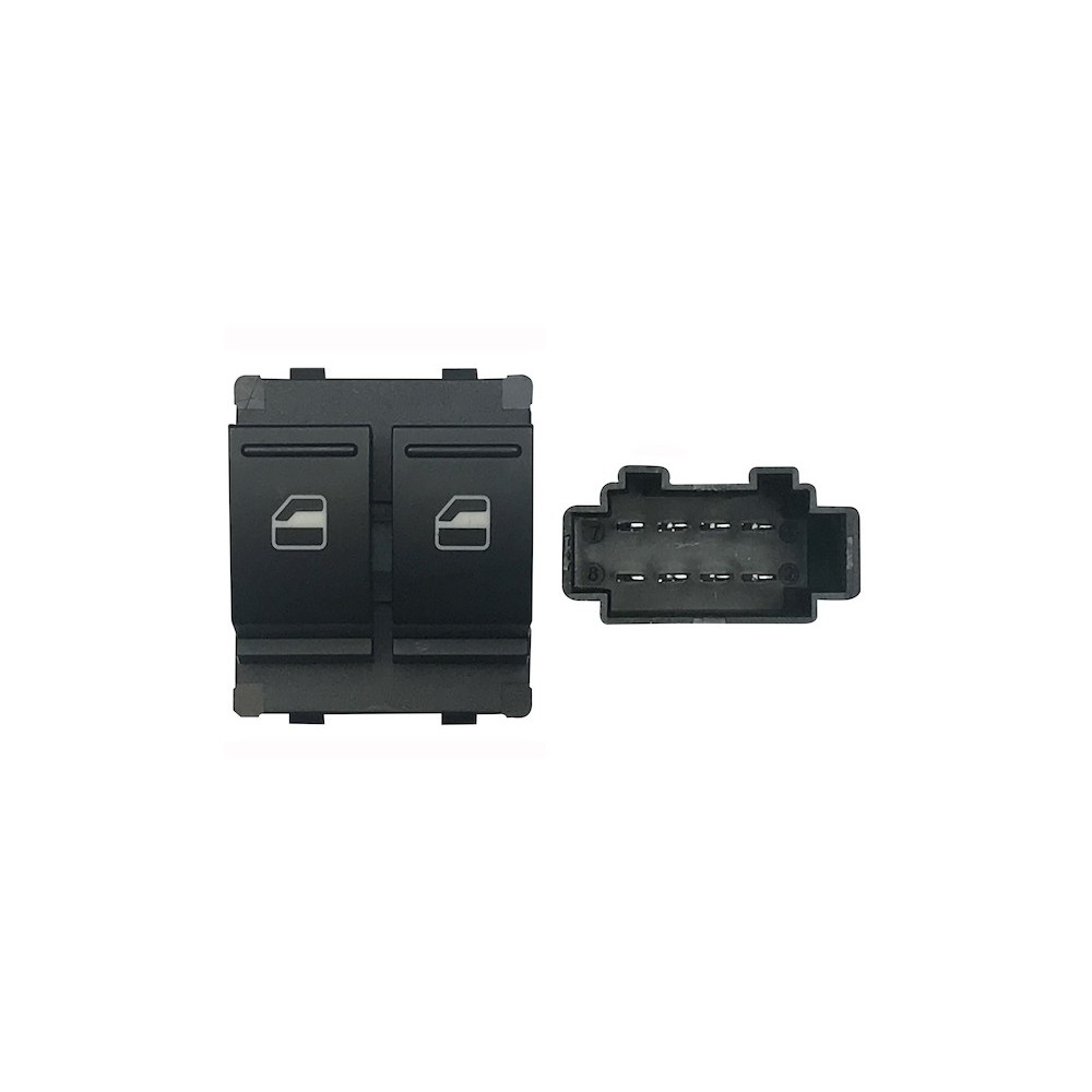 Compra MANDO ELEVALUNAS DELANTERO IZQUIERDO(NEGRO/BLANCO)(2 BOT)8PIN VW VW UP 2016- al mejor precio en todocarrocería.com
