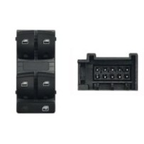 Compra MANDO ELEVALUNAS DELANTERO IZQUIERDO(NEGRO/BLANCO)(4 BOT)10PIN AUDI AUDI A3/A6/Q7 03- al mejor precio en todocarrocería.c