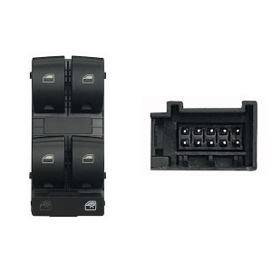Achetez le LEVIER DE LEVAGE DE VITRE AVANT GAUCHE (NOIR/BLANC) (4 BOUTONS) 10 BROCHES AUDI AUDI A4/EXEO 04- au meilleur prix sur