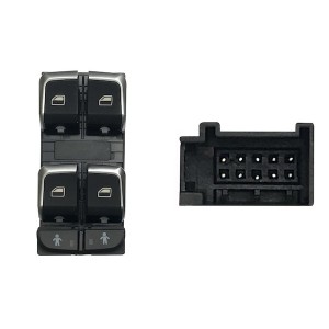 Compra MANDO ELEVALUNAS DELANTERO IZQUIERDO(NEGRO/BLANCO)(4 BOT)10PIN AUDI AUDI A4/Q5/Q7 15- al mejor precio en todocarrocería.c