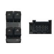 Compra MANDO ELEVALUNAS DELANTERO IZQUIERDO(NEGRO/BLANCO)(4 BOT)10PIN AUDI AUDI A43/A5/Q5 07- al mejor precio en todocarrocería.