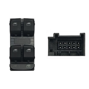 Compra MANDO ELEVALUNAS DELANTERO IZQUIERDO(NEGRO/BLANCO)(4 BOT)10PIN AUDI AUDI A43/A5/Q5 07- al mejor precio en todocarrocería.