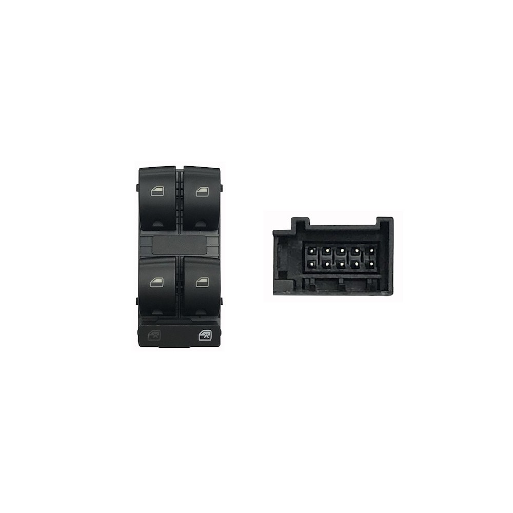 Achetez le LEVIER DE LEVAGE DE VITRE AVANT GAUCHE (NOIR/BLANC) (4 BOUTONS) 10 BROCHES SEAT AUDI A4/EXEO 04- au meilleur prix sur