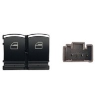 Compra MANDO ELEVALUNAS DELANTERO IZQUIERDO(NEGRO/CROMADO)(2 BOT)4 PINES VW VW GOLF/CADDY 08- al mejor precio en todocarrocería.
