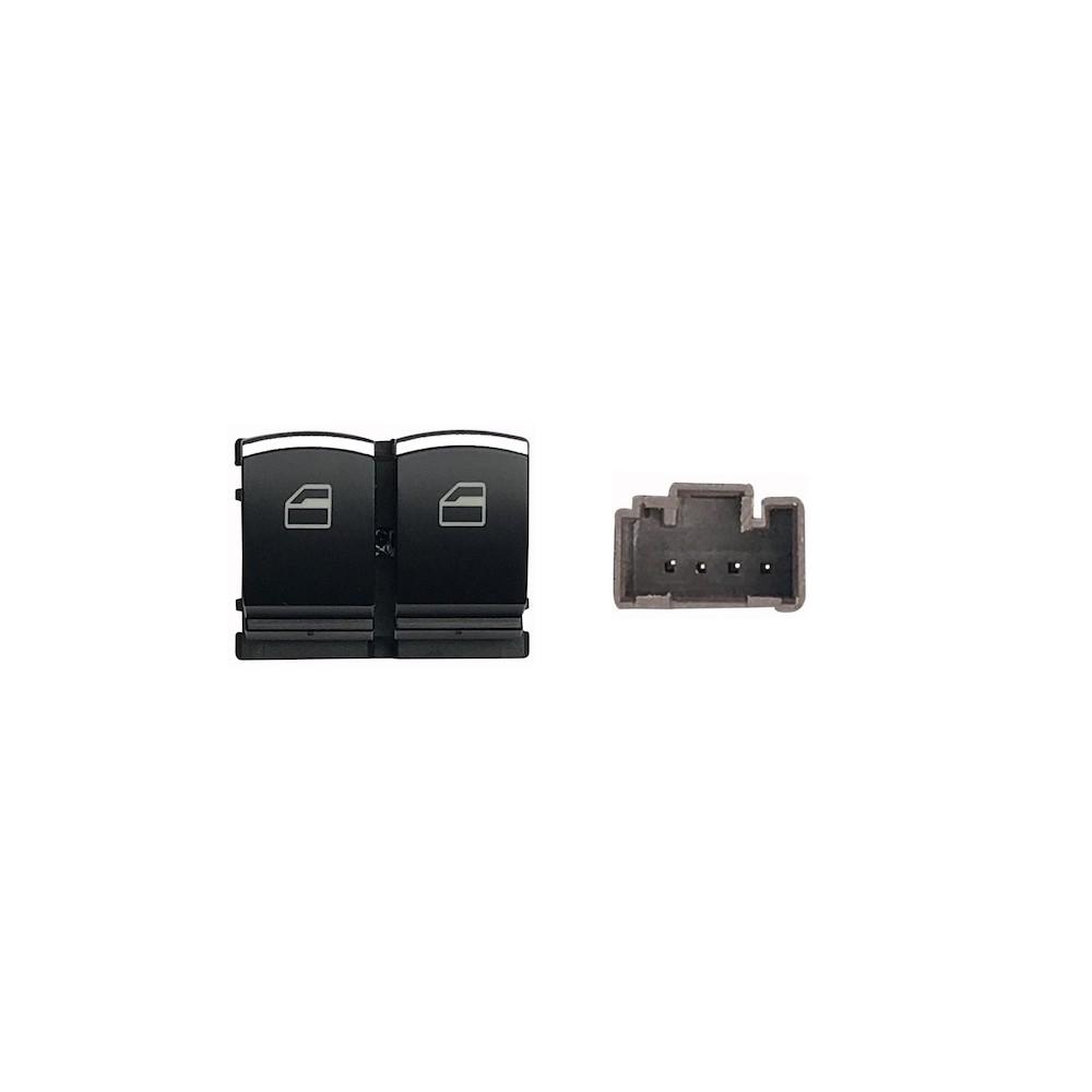 Achetez le lève-vitre avant gauche (noir/chromé) (2 boutons) 4 broches VW VW GOLF/CADDY 08- au meilleur prix sur todocarrocería.