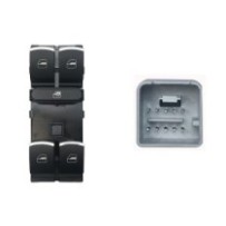 Achetez le LEVIER DE LEVAGE DE VITRE AVANT GAUCHE (NOIR/CHROMÉ) (4 BOUTONS) 10 BROCHES VW VW GOLF/PASSAT 08- au meilleur prix su