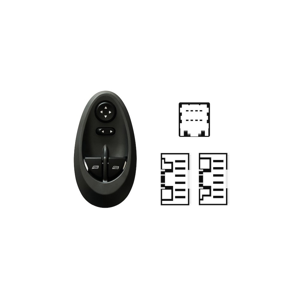 Compra MANDO ELEVALUNAS DELANTERO IZQUIERDO+ESP ELECTRICOS(2 BOTONES)20PIN IVECO IVECO DAILY 00- al mejor precio en todocarrocer