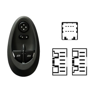 Compra MANDO ELEVALUNAS DELANTERO IZQUIERDO+ESP ELECTRICOS(2 BOTONES)20PIN IVECO IVECO DAILY 00- al mejor precio en todocarrocer