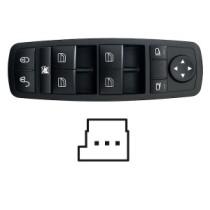 Compra MANDO ELEVALUNAS DELANTERO IZQUIERDO+ESP NÃO ABATIBLE(NEGRO)(4 BOT)3 PIN MERCEDES MERCEDES B W245 05- al mejor precio en 