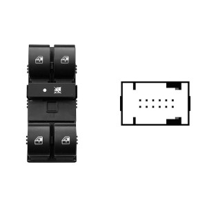 Achetez le LEVIER DE LEVAGE VITRE ÉLECTRIQUE AVANT GAUCHE (4 BOUTONS) 12 BROCHES FIAT FIAT DOBLO 2010.02- au meilleur prix sur t