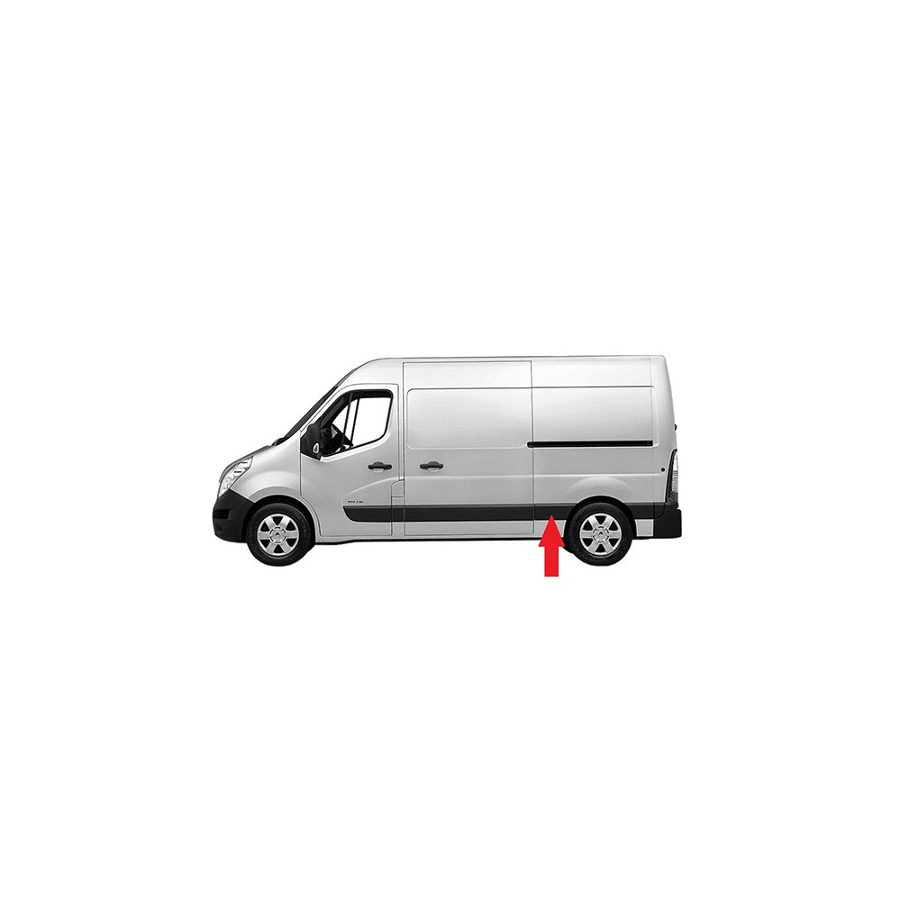 Compra MOLDURA PANEL LATERAL IZQUIERDO MEDIO/TRASERO C/F PISCA(CH/MEDIO) OPEL RENAULT MASTER III/MOV 2010.02- al mejor precio en