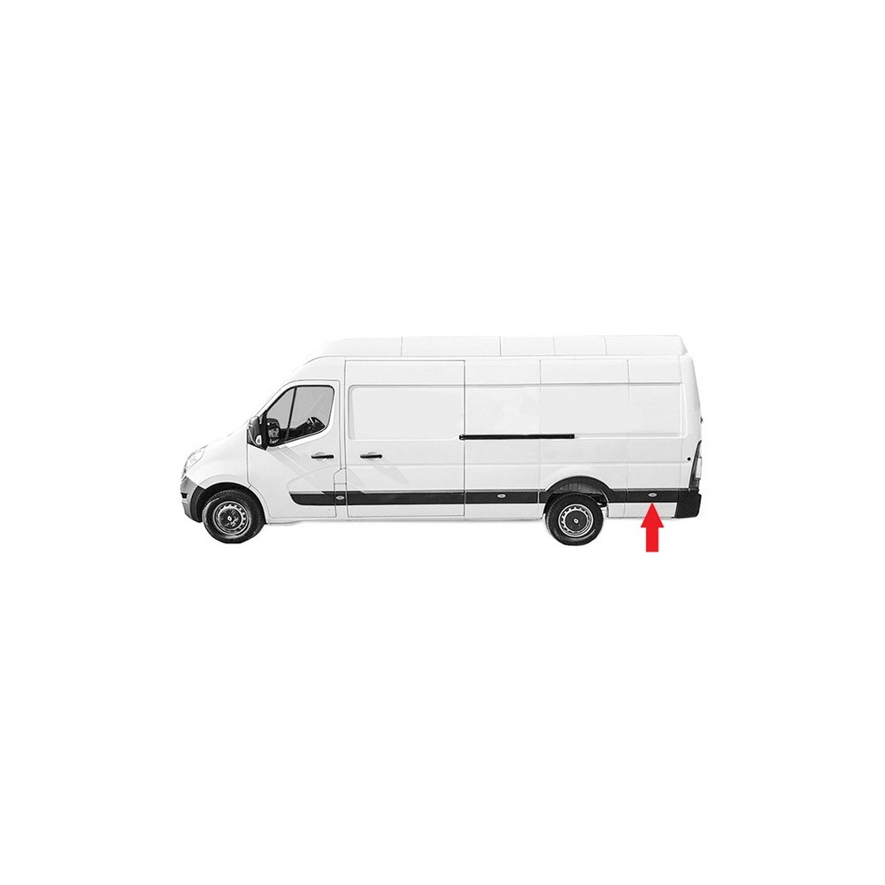 Achetez MOULURE PANNEAU LATÉRAL ARRIÈRE GAUCHE AVEC FEU DE POSITION (CH/MOYEN/LONG) RENAULT RENAULT MASTER III/MOV 2010.02- au m