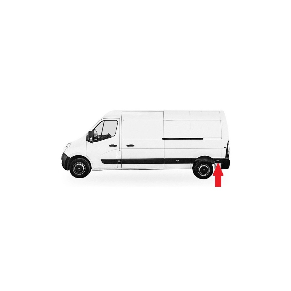 Achetez MOULURE PANNEAU LATÉRAL ARRIÈRE GAUCHE AVEC FEU DE RECUL/CLIGNOTANT ARRIÈRE (LONGUEUR A) RENAULT RENAULT MASTER III/MOV 