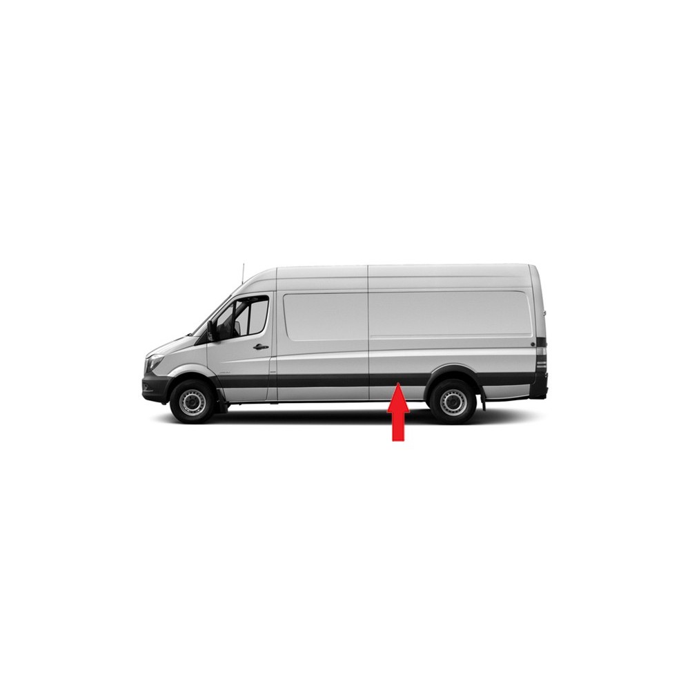 Compra MOLDURA PANEL LATERAL TRASERO IZQUIERDO C/FURO PISCA(CH/LARGO) VW MERCEDES SPRINTER/CRAFTER 06- al mejor precio en todoca