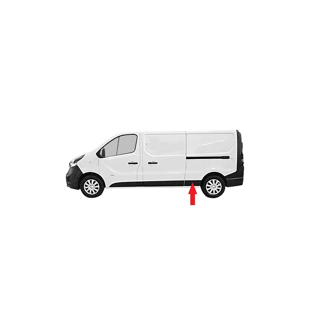 Compra MOLDURA PANEL LATERAL TRASERO IZQUIERDO(CH/LARGO) FIAT RENAULT TRAFIC/VIVARO/TALENTO 2014.05- al mejor precio en todocarr