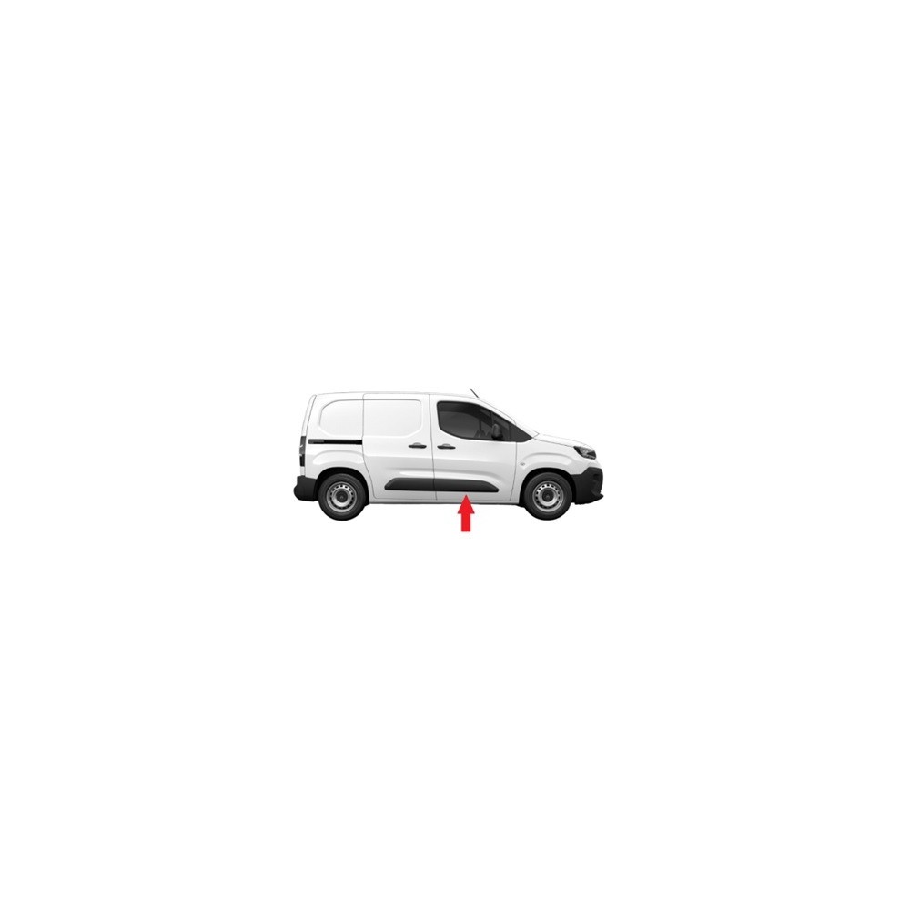 Compra MOLDURA PUERTA DELANTERO DERECHO NEGRO PEUGEOT CITROEN BERLINGO/PART/COMBO 2018.06- al mejor precio en todocarrocería.com