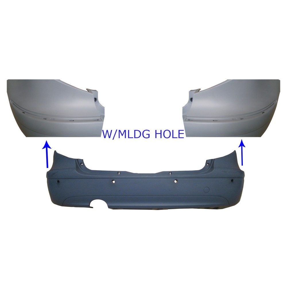 Compra PARAGOLPES TRASERO P/P C/F MOLDURA C/F SENSOR AVANTG/ELEGANCE MERCEDES MERCEDES A W169 04- al mejor precio en todocarroce